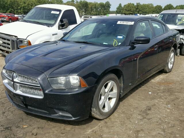 2C3CDXBG6EH129484 - 2014 DODGE CHARGER SE BLACK photo 2