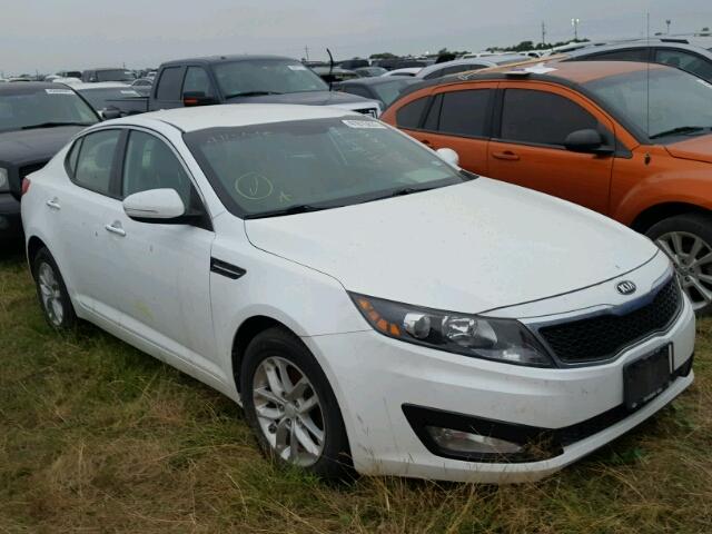 5XXGM4A72DG246896 - 2013 KIA OPTIMA LX WHITE photo 1