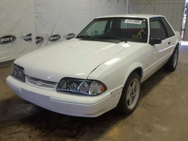 1FABP40A1HF197862 - 1987 FORD MUSTANG LX WHITE photo 2