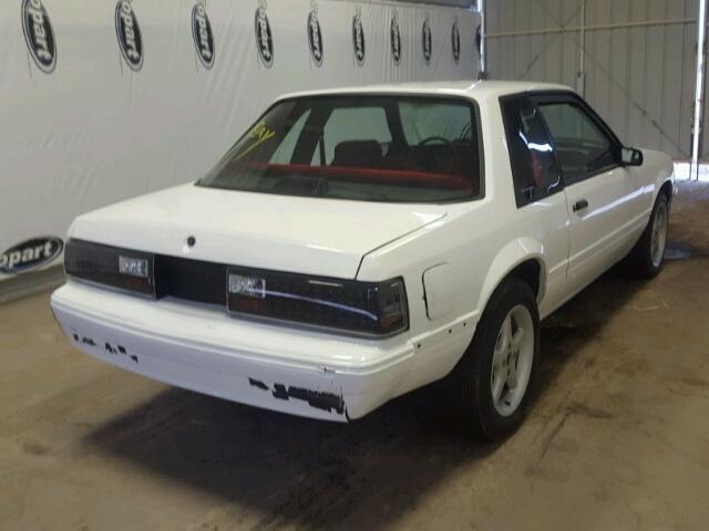 1FABP40A1HF197862 - 1987 FORD MUSTANG LX WHITE photo 4