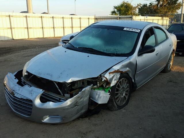 1C3EL46JX5N505546 - 2005 CHRYSLER SEBRING SILVER photo 2