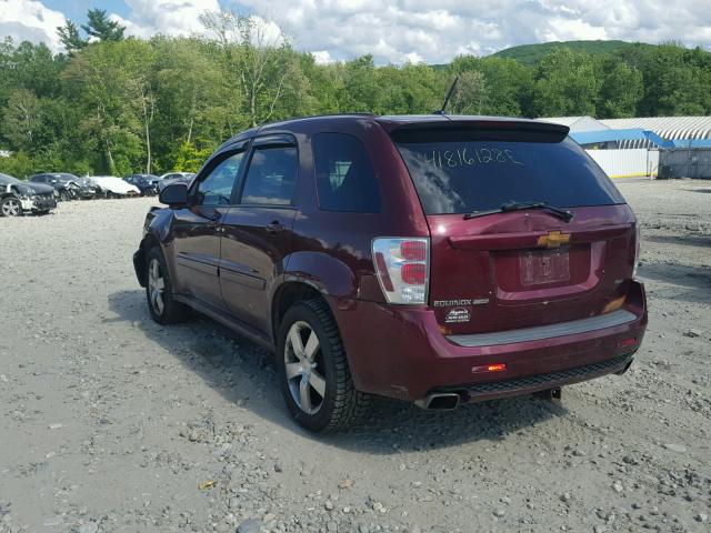 2CNDL737086045383 - 2008 CHEVROLET EQUINOX SP MAROON photo 3