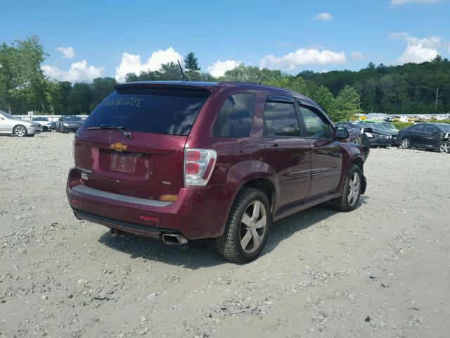 2CNDL737086045383 - 2008 CHEVROLET EQUINOX SP MAROON photo 4