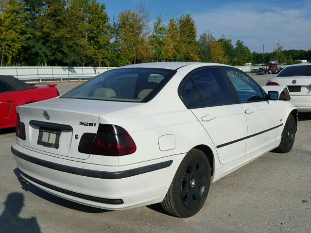 WBAAV33411FU88778 - 2001 BMW 325 WHITE photo 4