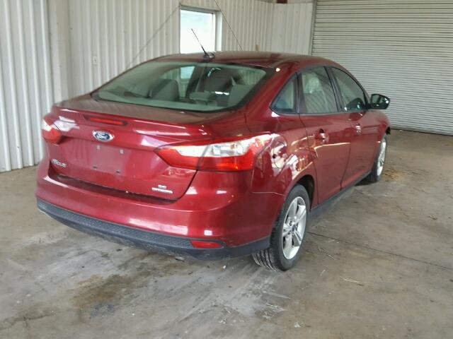 1FADP3F28DL157843 - 2013 FORD FOCUS SE RED photo 4