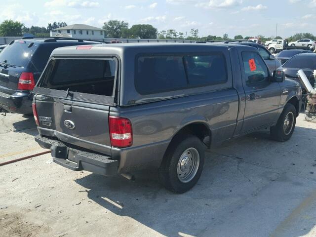 1FTYR10D96PA84613 - 2006 FORD RANGER GRAY photo 4