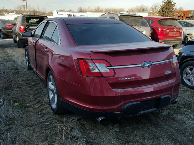 1FAHP2KTXBG114475 - 2011 FORD TAURUS RED photo 3