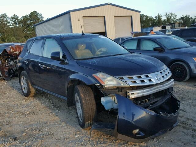 JN8AZ08T04W216396 - 2004 NISSAN MURANO SL BLUE photo 1