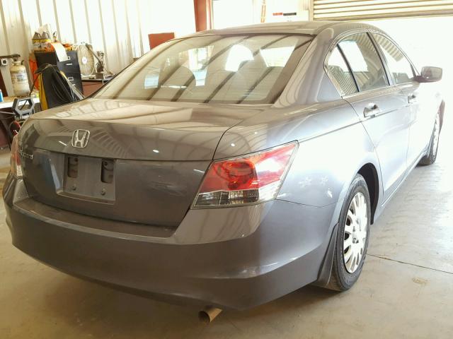 JHMCP26378C038100 - 2008 HONDA ACCORD LX CHARCOAL photo 4