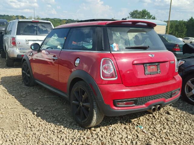 WMWSV3C50DT391820 - 2013 MINI COOPER S RED photo 3