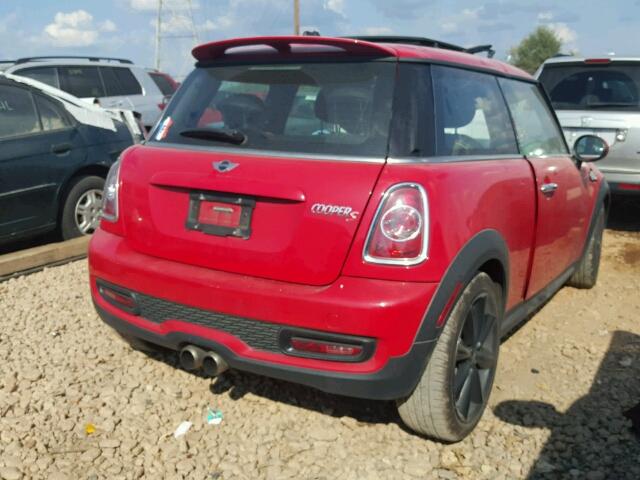 WMWSV3C50DT391820 - 2013 MINI COOPER S RED photo 4