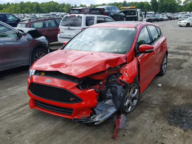 1FADP3L97GL261892 - 2016 FORD FOCUS ST RED photo 2