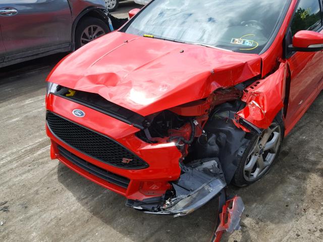 1FADP3L97GL261892 - 2016 FORD FOCUS ST RED photo 9