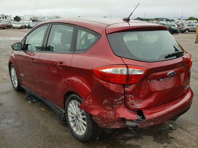 1FADP5AUXDL526609 - 2013 FORD C-MAX RED photo 3