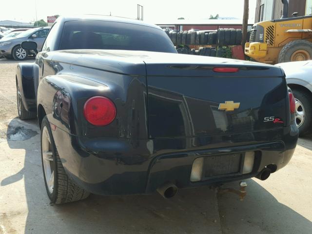 1GCES14P03B102954 - 2003 CHEVROLET SSR 黑色 照片 3