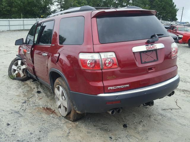 1GKKRRED2BJ120558 - 2011 GMC ACADIA SLT 勃艮第红 照片 3