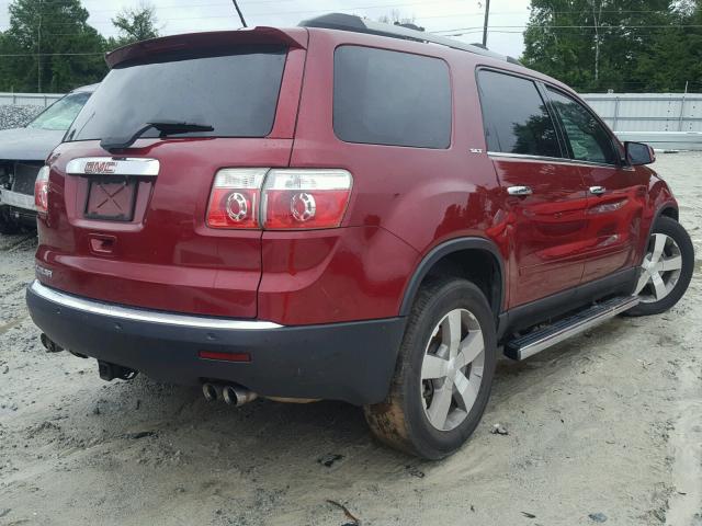 1GKKRRED2BJ120558 - 2011 GMC ACADIA SLT 勃艮第红 照片 4