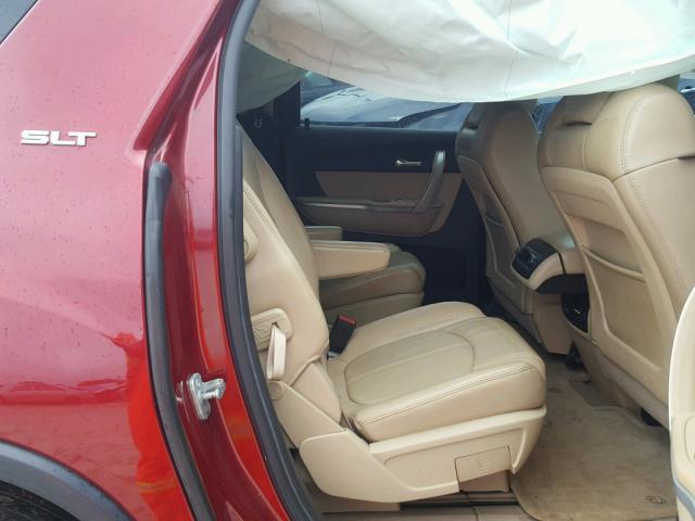 1GKKRRED2BJ120558 - 2011 GMC ACADIA SLT 勃艮第红 照片 6