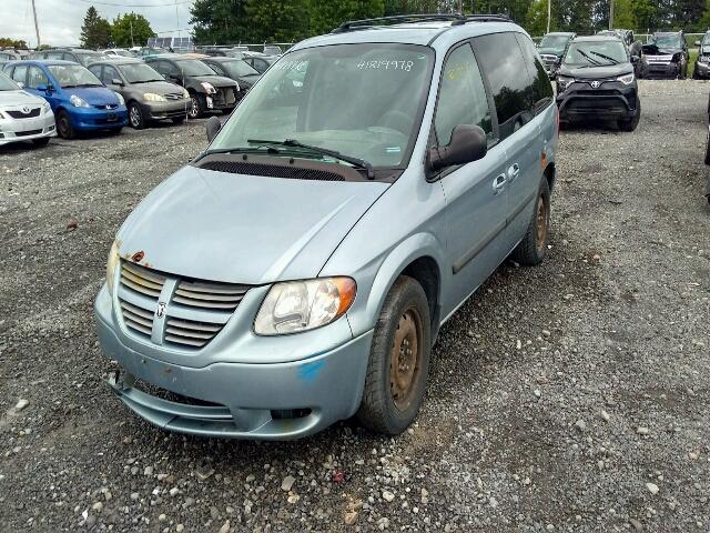 1D4GP25RX6B711637 - 2006 DODGE CARAVAN SE BLUE photo 2