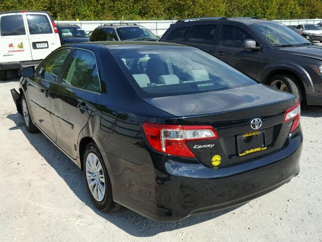 4T4BF1FK0ER341678 - 2014 TOYOTA CAMRY L BLACK photo 3