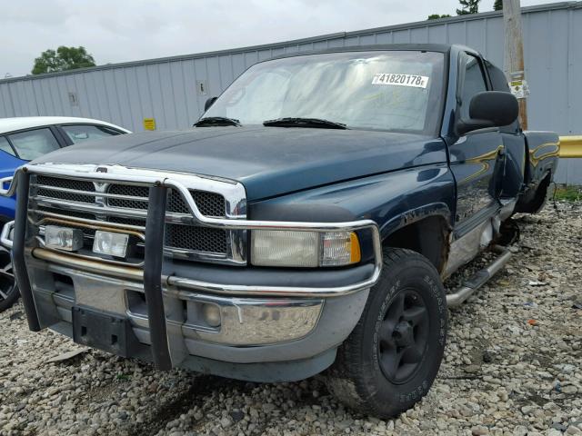 3B7HF12Z6WM209896 - 1998 DODGE RAM 1500 GREEN photo 2