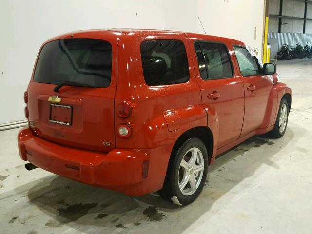 3GNCA13B59S623222 - 2009 CHEVROLET HHR LS RED photo 4