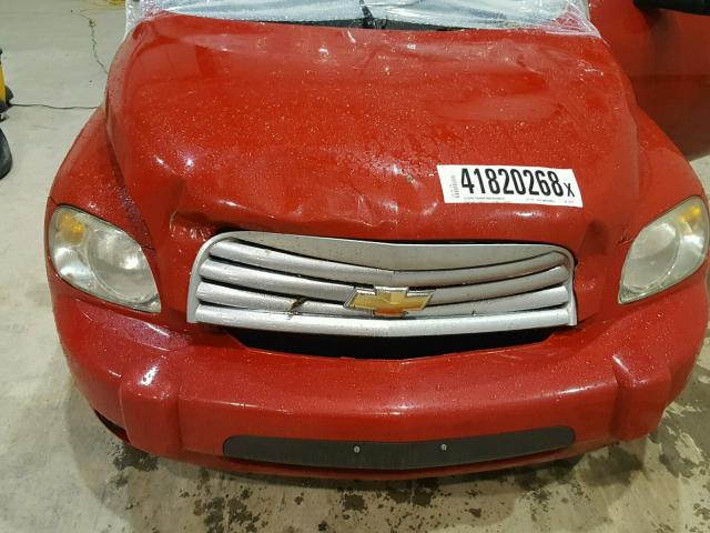3GNCA13B59S623222 - 2009 CHEVROLET HHR LS RED photo 7