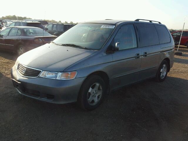 2HKRL18671H607868 - 2001 HONDA ODYSSEY GRAY photo 2