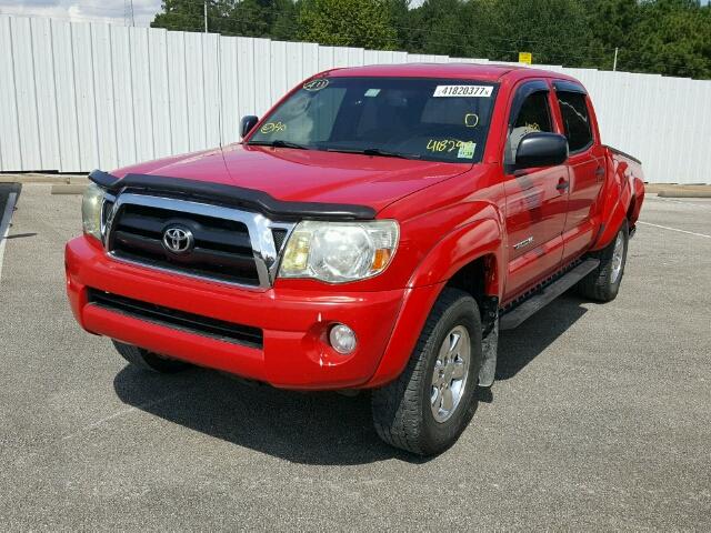 5TEJU62NX7Z418290 - 2007 TOYOTA TACOMA DOU RED photo 2