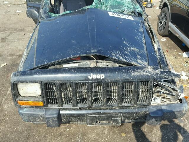 1J4FF48S31L536148 - 2001 JEEP CHEROKEE BLACK photo 7