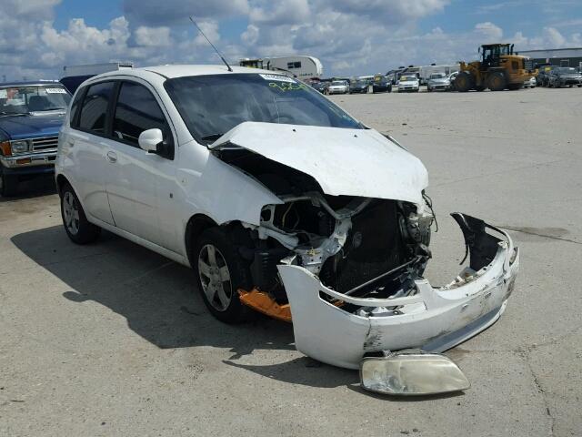 KL1TD66678B083420 - 2008 CHEVROLET AVEO WHITE photo 1