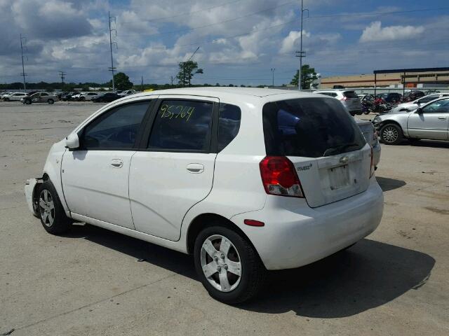 KL1TD66678B083420 - 2008 CHEVROLET AVEO WHITE photo 3