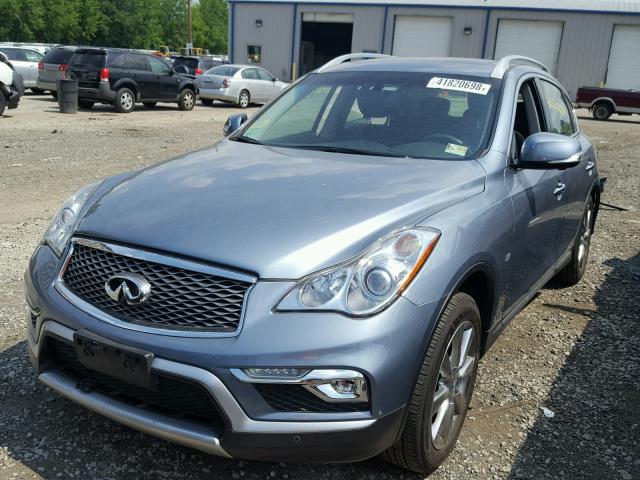 JN1BJ0RR2GM270747 - 2016 INFINITI QX50 BLUE photo 2