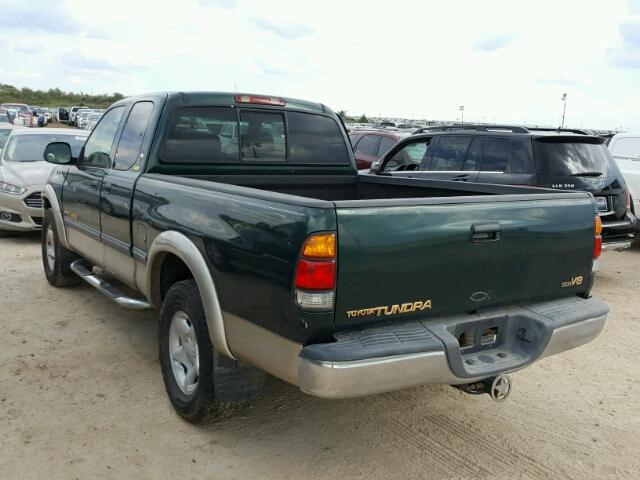 5TBRT341X2S220547 - 2002 TOYOTA TUNDRA ACC GREEN photo 3