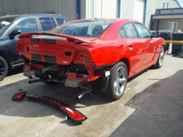 2C3CDXCT0EH135342 - 2014 DODGE CHARGER R/ RED photo 4