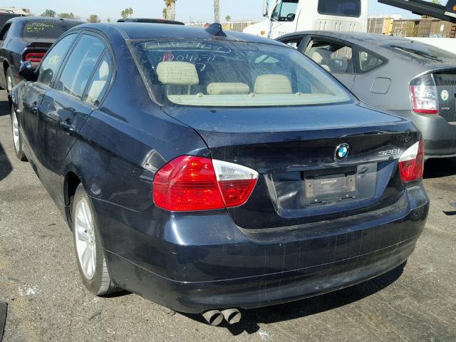 WBAVC53587FZ78851 - 2007 BMW 328 I SULE BLUE photo 3