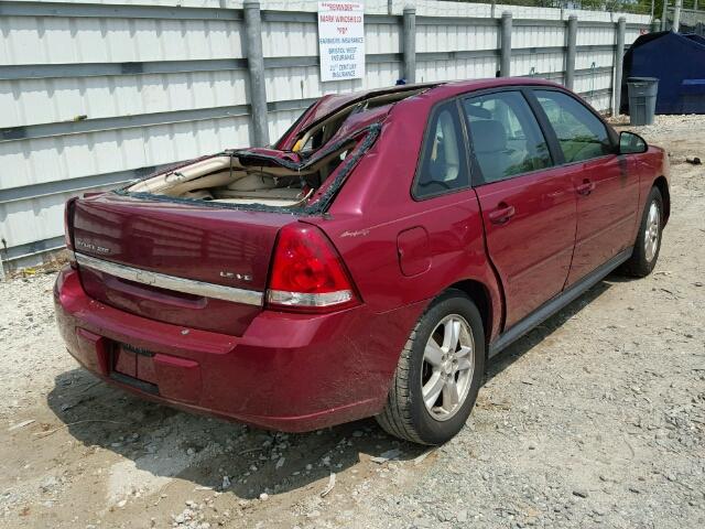 1G1ZT64804F207615 - 2004 CHEVROLET MALIBU MAX RED photo 4