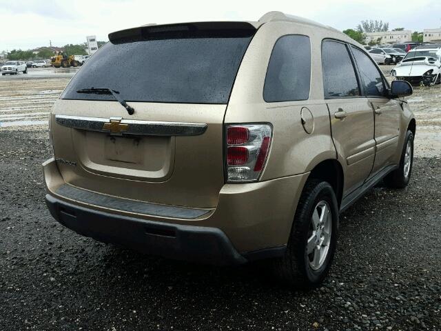 2CNDL63F966072726 - 2006 CHEVROLET EQUINOX LT GOLD photo 4