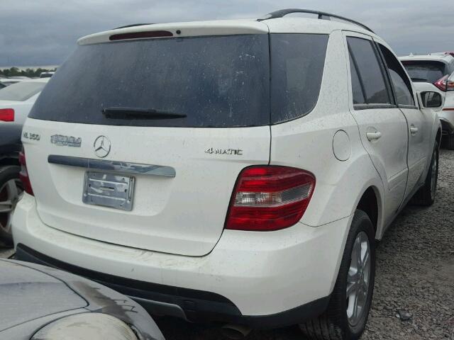 4JGBB86E76A113981 - 2006 MERCEDES-BENZ ML 350 WHITE photo 4