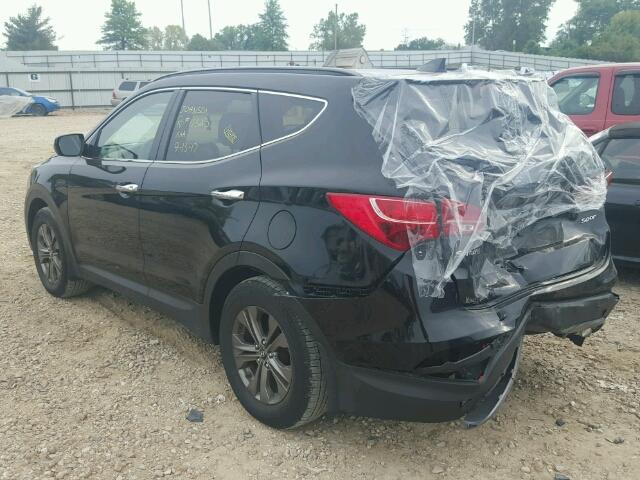 5XYZU3LB6DG108634 - 2013 HYUNDAI SANTA FE S BLACK photo 3