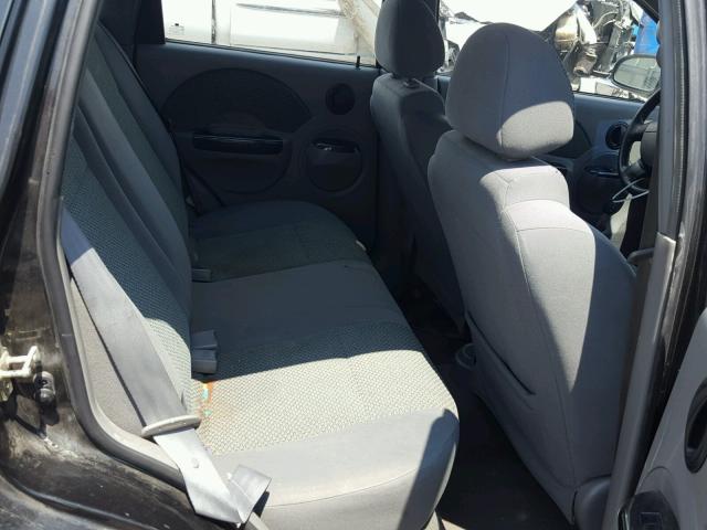 KL1TJ62604B183500 - 2004 CHEVROLET AVEO LS BLACK photo 6