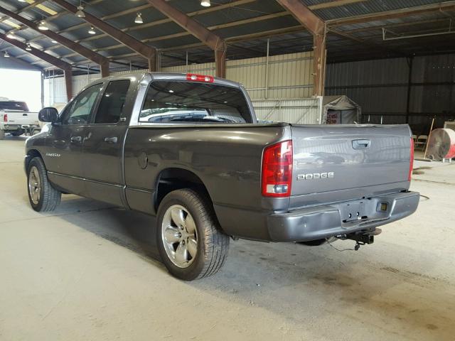 1D7HA18N72J256239 - 2002 DODGE RAM 1500 GRAY photo 3