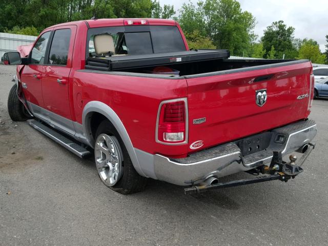 1C6RR7NT4HS594334 - 2017 RAM 1500 LARAM RED photo 3