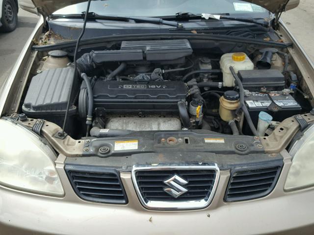 KL5JD56Z85K123851 - 2005 SUZUKI FORENZA S BEIGE photo 7