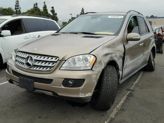 4JGBB86E38A375547 - 2008 MERCEDES-BENZ ML 350 BROWN photo 2