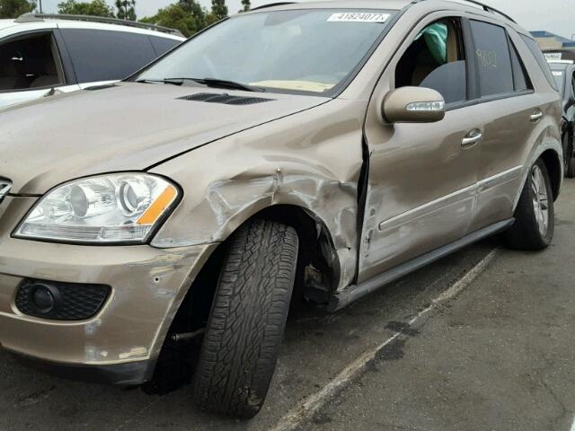 4JGBB86E38A375547 - 2008 MERCEDES-BENZ ML 350 BROWN photo 9