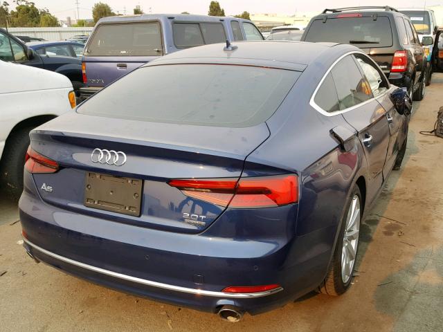 WAUCNDF50JA010433 - 2018 AUDI A5 PRESTIG BLUE photo 4