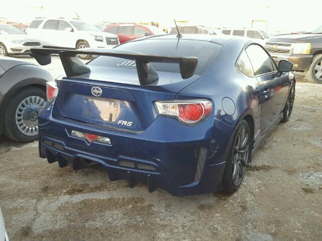 JF1ZNAA14D2705373 - 2013 TOYOTA SCION FR-S ლურჯი ფოტო 4