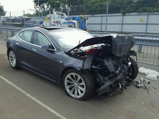 5YJSA1E20HF178896 - 2017 TESLA MODEL S GRAY photo 1