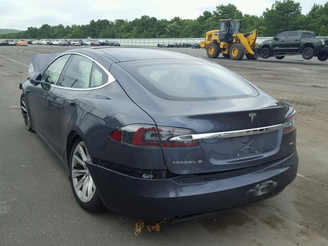 5YJSA1E20HF178896 - 2017 TESLA MODEL S GRAY photo 3